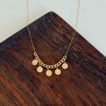 گردنبند کارتی سکه ای گرد کد 62