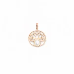 پلاک طلا گل مرواریدی کد 70