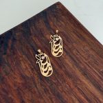 پلاک طلا مامان نگین دار