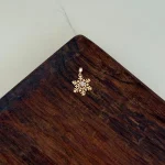 پلاک طلا برف نگیندار