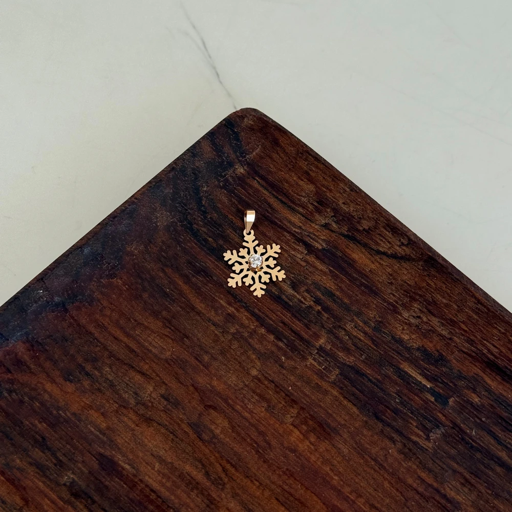 IMG_4274 (Copy) پلاک طلا برف نگیندار - Image 1