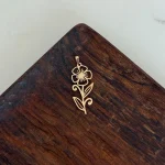 پلاک لیزری گل کد 52