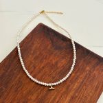گردنبند طلا مروارید پرورشی وال سایز کوچک