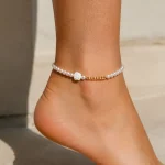 پابند مروارید کارتی گل صدفی - Image 2