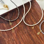 گردنبند سنگی فانتزی کد 308