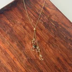 گردنبند کرواتی گل ماه و ستاره