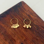 گوشواره حلقه ای سکه ای دایره