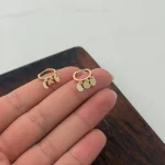 گوشواره روکو سکه ای دایره