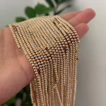 گردنبند تمام گوی سه رنگ - Image 2