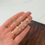 پلاک طلا  زنجیری