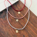 گردنبند سنگی فانتزی گل کد 401