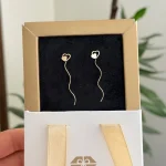 گوشواره دو قلب پیچ